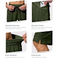 Miniatyrbillede 3 af 5: Herre Badeshorts Hurtigtørrende Strandshorts med Lynlåslomme Herre Badetøj - Uden Mesh Foring - XL - Army Grøn
