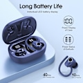 Miniatyrbilde 4 av 5: Bluetooth 5.4 Trådløse Ørepropper - 4 ENC Støyreduserende Mikrofoner, 50T Spilletid, IP7 Vanntett (Blå)