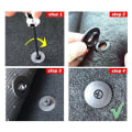 Miniatyrbilde 5 av 5: Universal bilgulvmatte klips 20 stk, teppeholder klips, bilteppe spenne, bilteppeholder for sklisikre bilgulvmatter