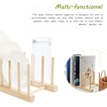 Miniatyrbild 4 av 4: 2 st bambu diskställ, köksförvaring diskställ diskställ bambu tallriksställ, för bambuskål, träplatta, glasskål, skärbrädeställ