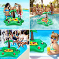 Miniatyrbillede 2 af 5: Poolbøje, Flydende Poolbar, Oppustelig Poolbar, Poolbar, Oppustelig Kopholder, Oppustelig Palme