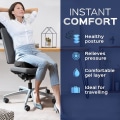Miniatyrbild 4 av 5: Coccyx-kudde mot trycksår med andningsbar gel, ergonomisk ortopedisk sittdyna i minnesskum för smärta i rygg, höft och coccyx