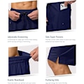 Miniatyrbilde 4 av 5: Badebukser for menn, hurtigtørkende strandshorts med glidelåslomme, badebukser for menn - Uten nettingfôr - XL - Marineblå