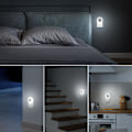 Miniatyrbilde 5 av 5: Nattlamper som plugges i veggen, nattlys, skumring til daggry-sensor, hvitt LED-nattlys 0,5W, 2-pakning nattlampe for voksne, soverom, bad, gang,