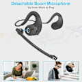 Miniatyrbilde 3 av 5: Bluetooth Headset - Avtakbar Mikrofon, DSP Støyreduksjon, 12H Batteri for Telefon/PC/Laptop
