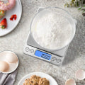 Miniatyrbillede 3 af 5: Gramvægt Digital køkkenvægt Mini lommestørrelse med LCD-display platform til madlavning bagning smykker vægt postpakke 1000g/0.1g