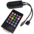 Miniatyrbillede 1 af 5: LED RGB-controller APP Bluetooth RGB-musikkontroller til 5050 LED-strip 4-bens RGB-controller 12V-24V