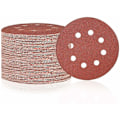 Miniatyrbillede 1 af 5: 100 stk. 8-huls slibeskiver, 400 grit, slidstærkt sandpapir til excentersliber til træ, metal, marmor, plast
