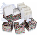 Miniatyrbillede 1 af 5: Fluffy Papir Candy Box, Bryllup Fluffy Gaveæske, Kreativ Papir Fest Gaveæske-Farverig 25stk-Fei Yu