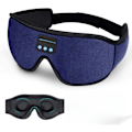 Pikkukuva 1 / 5: 3D Bluetooth Unimaski - Pestävä, erittäin ohuilla stereokaiuttimilla ja mikrofonilla unettomuuteen ja matkustamiseen (Sininen)