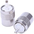 Pikkukuva 2 / 5: 10 kpl Uhf-urosliitin Pl259 juotosliitin Rg8 Rg213-kaapeli Lmr400 7D-Fb hopea