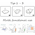 Miniatyrbilde 3 av 5: 4PCS Juleputetrekk i Bomull Lerret, Juleputetrekk, Juleputetrekk, Juleputer, Jule Snøfnugg Sofa C