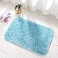 Miniatyrbillede 1 af 4: Skridsikker ekstra tyk bademåtte i mikrofiber, absorberende brusebadsmåtte til badeværelse, maskinvaskbar (blå, 40 x 60 cm)