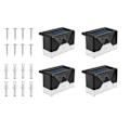Miniatyrbild 8 av 11: 4-pack Solcellsdrivna LED-lampor Svart