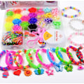 Pikkukuva 8 / 9: Loom Bands Kit - 1000 kpl ja paljon helmiä ja tarvikkeita. Multicolor