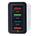 Miniatyrbillede 2 af 11: Mobillader / Hurtiglader med 4 stik - QC3 Black