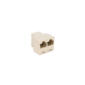 Miniatyrbillede 1 af 3: Netværkssplitter RJ-45 CAT 5 3x hun Beige