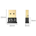 Miniatyrbillede 2 af 3: Bluetooth 5.0 Adapter USB Black