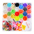 Pikkukuva 5 / 9: Loom Bands Kit - 1000 kpl ja paljon helmiä ja tarvikkeita. Multicolor