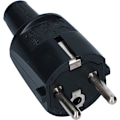 Miniatyrbilde 1 av 2: PVC Stickpropp med brytskydd Jordad - 16A Black