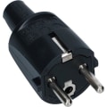Miniatyrbillede 1 af 2: PVC Stickpropp med brytskydd Jordad - 16A Black