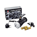 Miniatyrbillede 2 af 3: Militær lommelygte - Søgelygte - CREE XP-E LED - Luftfartøj Aluminium Black