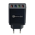 Miniatyrbillede 3 af 11: Mobillader / Hurtiglader med 4 stik - QC3 Black