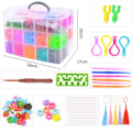 Pikkukuva 4 / 6: Erittäin suuri Loom Bands Kit - 28 000 kpl ja paljon tarvikkeita. Multicolor