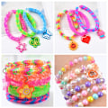 Pikkukuva 4 / 9: Loom Bands Kit - 1000 kpl ja paljon helmiä ja tarvikkeita. Multicolor