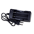 Miniatyrbilde 3 av 3: Batterilader for 18650 batterier. Black