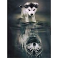 Miniatyrbillede 1 af 5: Diamond Painting / Diamantmålning - 30x40cm - Varg Multicolor