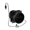 USB Adjustable Speed Fan, Smoke Absorber, ESD Fume Extractor Fan, Duct Ventilator, Black.