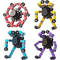 Transformable Fidget Spinners 4-pack för barn och vuxna Stressavlastande Sensoriska Leksaker för pojkar och flickor