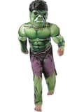 Deluxe Incredible Hulk maskeradkläder för ålder 3-8 år S