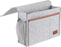 Bed Storage Pocket - Sofa Armrest Organizer | Multi-Compartment Holder with Hanging Design, Armrest Storage