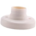 E27 Round Plastic Socket Screw Lamp Holder White