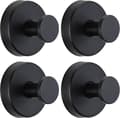 Suction Cup Hooks - 4-pack - Towel Hooks - for Windows, Glass, Bathroom, Kitchen - Black-FX-