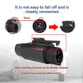 Miniatyrbillede 5 af 5: Type 2 til Type 1/J1772 EV-adapter, 32A EV-ladekabeladapteroplader til elbilkonverter bilopladeradapter Black