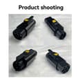 Miniatyrbillede 3 af 5: Type 2 til Type 1/J1772 EV-adapter, 32A EV-ladekabeladapteroplader til elbilkonverter bilopladeradapter Black