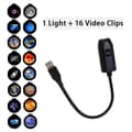 Galaxy Star Projector Night Light, Planetarium Projection Lamp with 16 Projection Films, USB Ambient Light