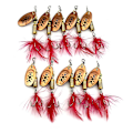 Pikkukuva 3 / 5: 10 kpl/setti Kalastusvieheet Metallinen Spinneri Keinotekoinen Kalastustarvike Spinnerbait Crankbait Lisätarvikkeet 3