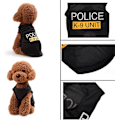 Miniatyrbild 3 av 7: Hund T-shirt Husdjur Polis Hund Katt Kläder Sommarkostymer Valpskjorta, Andningsbara Kläder Väst Kläder för Extra Liten Medium Hund Pojke och Flicka