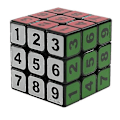 Miniatyrbillede 1 af 5: Tal Puslespil Rubiks Terning, pædagogisk legetøj/voksen legetøj Black