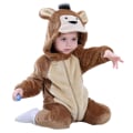 Miniatyrbild 1 av 4: Reedca Toddler Dinosaur Kostym Barn Söt Huvad Onesie Djurkostym Halloween Monkey 18-24 Months