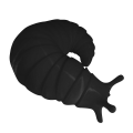 Miniatyrbillede 1 af 3: Artikuleret Stretch Snegl Fidget Legetøj, Sensorisk Legetøj black