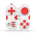 Miniatyrbillede 1 af 5: Figit Legetøj Fidget Pad Fidget Controller Angst Og Stress Lindring Tidsfordriv For Børn Og Voksne White Red