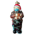 Miniatyrbild 1 av 3: Julgransprydnader: Sortiment av jultomtar, munblåsta glasornament för julgranen SET2