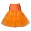 Miniatyrbilde 5 av 5: 26-tommers Retro Underskjørt/50-talls Swing Retro Underskjørt/Rock Kort Skjørt/Fint Nettskjørt Orange Small-Medium 6-14