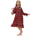 Miniatyrbild 1 av 5: Flickors Nattlinne Långärmad Prinsess Pyjamas Klänning red 150cm