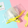 Miniatyrbillede 1 af 4: Blomsterprint Paraply Foldbar Paraply Rejseparaply Vindtæt Paraply Cover Foldbar Let Yellow Automatic
